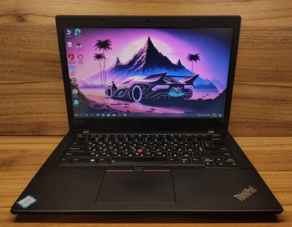 Ультрабук Б-клас Lenovo ThinkPad L480 / 14" (1366x768) TN / Intel Core i5-8350U (4 (8) ядра по 1.7 - 3.6 GHz) / 8 GB DDR4 / 240 GB SSD / Intel UHD Graphics 620 / WebCam / Windows 10 - Зображення 2