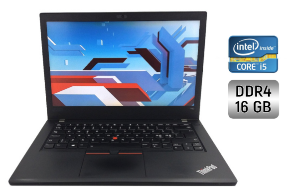 Ультрабук Б-клас Lenovo ThinkPad L480 / 14" (1920x1080) IPS / Intel Core i5-8350U (4 (8) ядра по 1.7 - 3.6 GHz) / 16 GB DDR4 / 480 GB SSD / Intel UHD Graphics 620 / WebCam / Windows 10