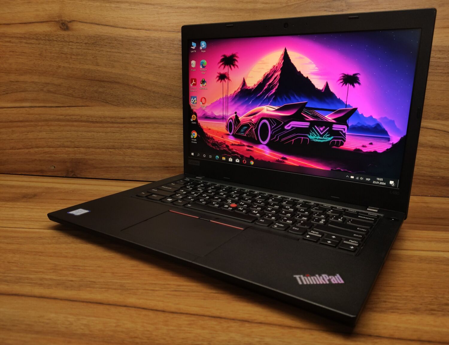 Ультрабук Б-клас Lenovo ThinkPad L480 / 14" (1920x1080) IPS / Intel Core i5-8350U (4 (8) ядра по 1.7 - 3.6 GHz) / 16 GB DDR4 / 480 GB SSD / Intel UHD Graphics 620 / WebCam / Windows 10 - Зображення 6