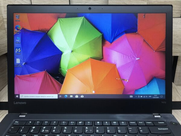 Ультрабук Б-клас Lenovo ThinkPad T470 / 14" (1366x768) TN / Intel Core i5-7300U (2 (4) ядра по 2.6 - 3.5 GHz) / 8 GB DDR4 / 256 GB SSD / Intel HD Graphics 620 / WebCam / Fingerprint / USB 3.1 / HDMI / Два АКБ - Зображення 3