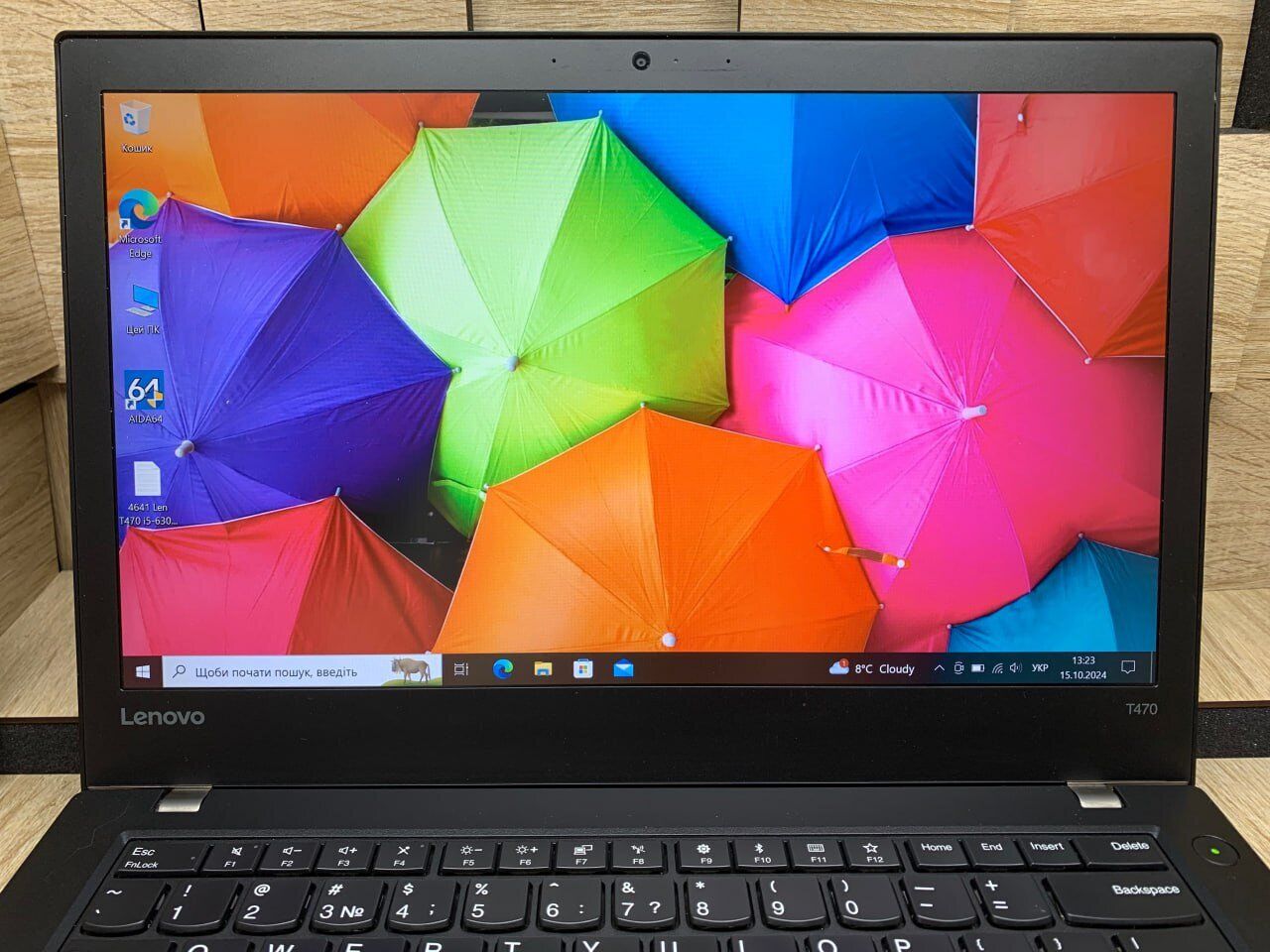 Ультрабук Б-клас Lenovo ThinkPad T470 / 14" (1920x1080) IPS / Intel Core i5-6300U (2 (4) ядра 2.4 - 3.0 GHz) / 8 GB DDR4 / 128 GB SSD / Intel HD Graphics 520 / WebCam / Fingerprint - Зображення 3