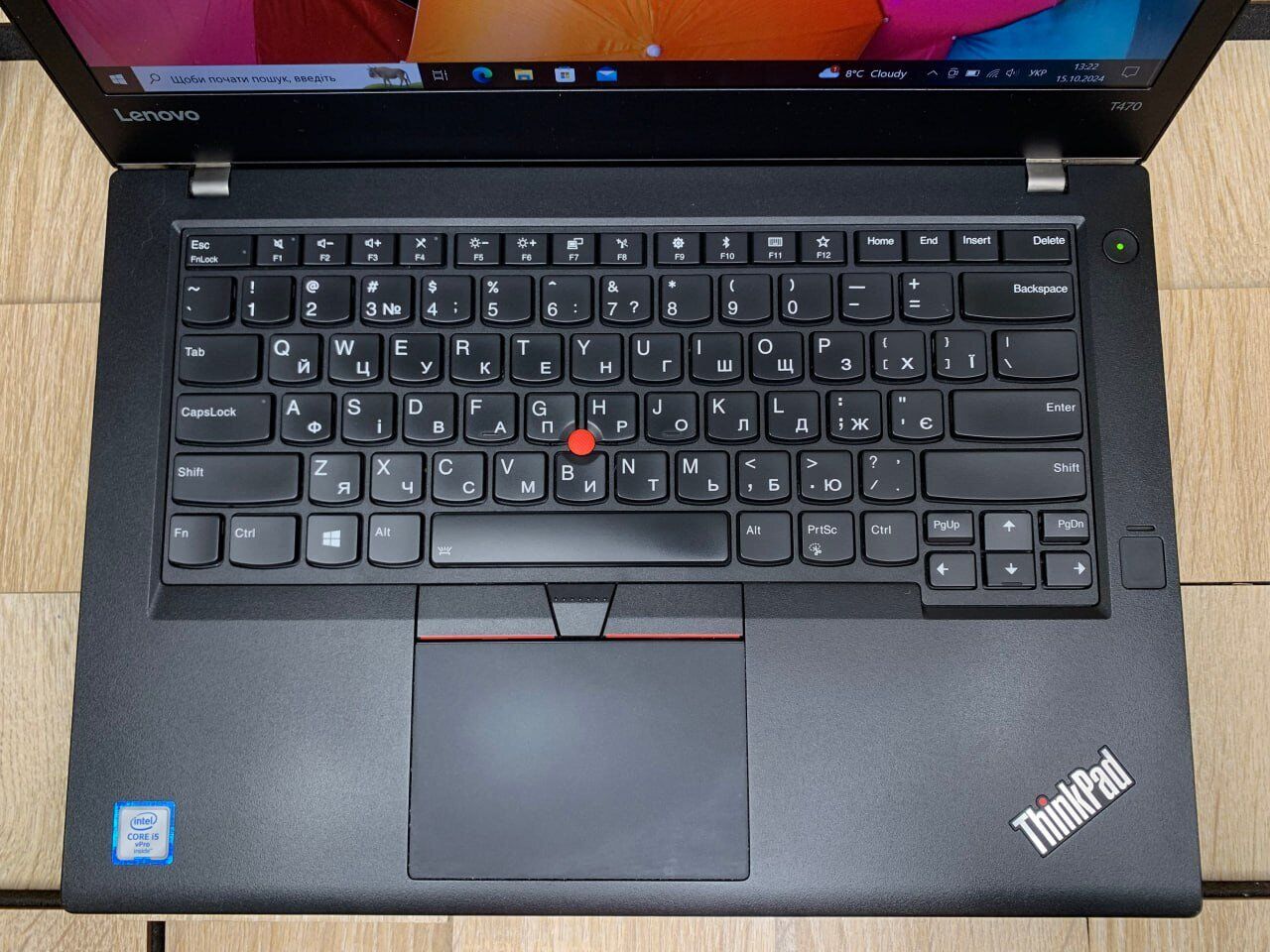 Ультрабук Б-клас Lenovo ThinkPad T470 / 14" (1920x1080) IPS / Intel Core i5-6300U (2 (4) ядра 2.4 - 3.0 GHz) / 8 GB DDR4 / 128 GB SSD / Intel HD Graphics 520 / WebCam / Fingerprint - Зображення 5