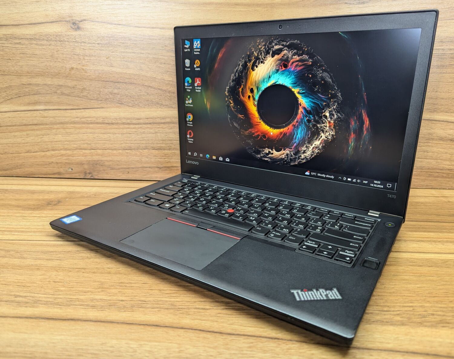 Ультрабук Б-клас Lenovo ThinkPad T470 / 14" (1920x1080) IPS / Intel Core i5-6300U (2 (4) ядра по 2.4 - 3.0 GHz) / 8 GB DDR4 / 256 GB SSD / Intel HD Graphics 520 / WebCam / Fingerprint / Windows 10 - Зображення 5