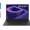 Ультрабук Б-клас LG Gram 17Z95P / 17" (2560x1600) IPS / Intel Core i7-1195G7 (4 (8) ядра по 1.3 - 5.0 GHz) / 16 GB DDR4 / 1000 GB SSD + 1000 GB SSD /  Intel Iris Xe Graphics / WebCam / Windows 11 Home