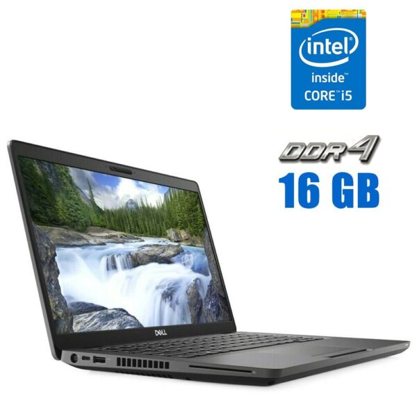 Ультрабук Dell Latitude 5401 / 14" (1920x1080) IPS / Intel Core i5-9400H (4 (8) ядра по 2.5 - 4.3 GHz) / 16 GB DDR4 / 240 GB SSD / Intel UHD Graphics 630 / WebCam
