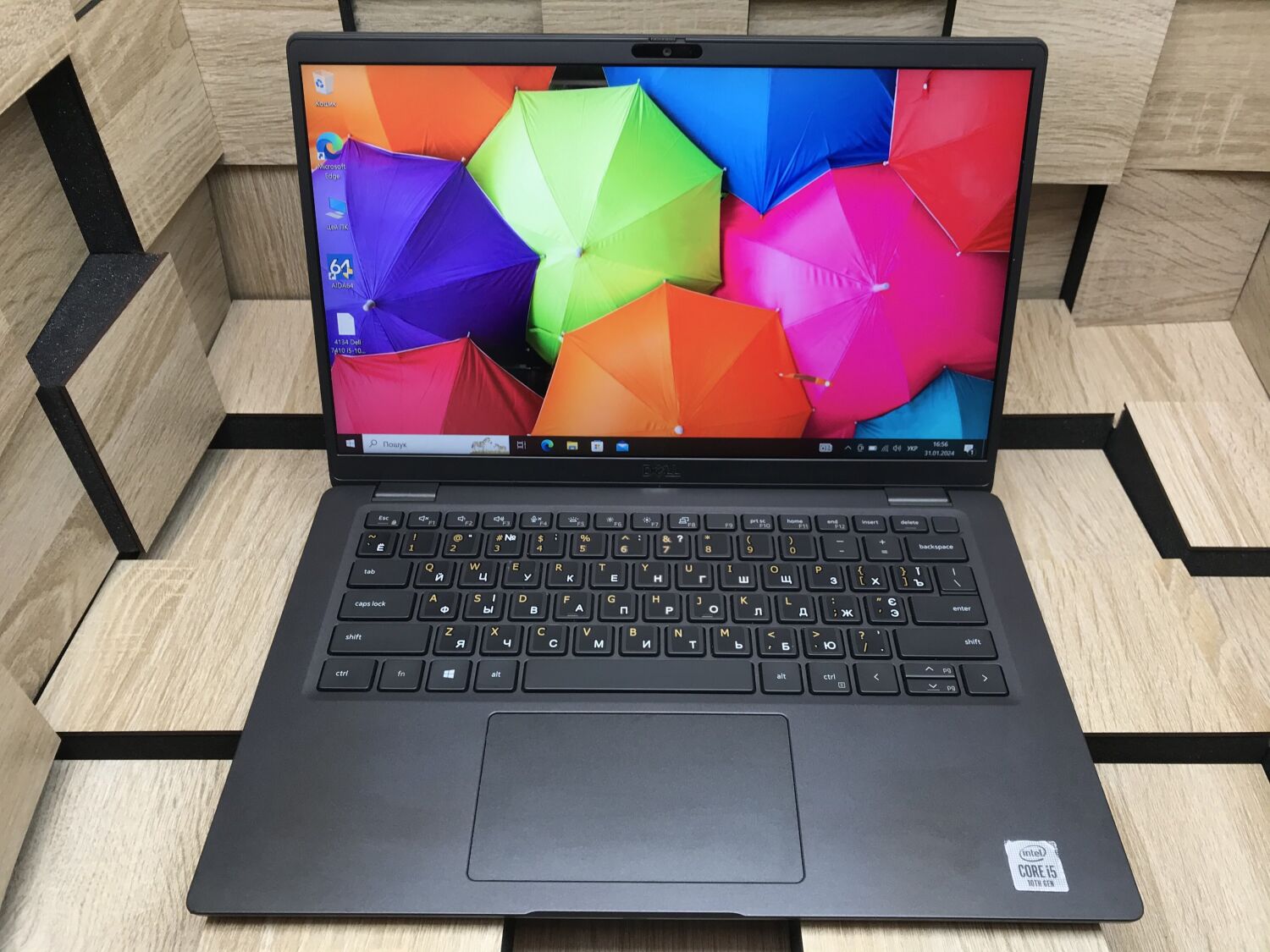 Ультрабук Dell Latitude 7410 / 14" (1920x1080) IPS / Intel Core i5-10210U (4 (8) ядра по 1.6 - 4.2 GHz) / 8 GB DDR4 / 256 GB SSD M.2 / Intel UHD Graphics / WebCam / USB 3.2 / HDMI / Windows 10 ліцензія - Зображення 2