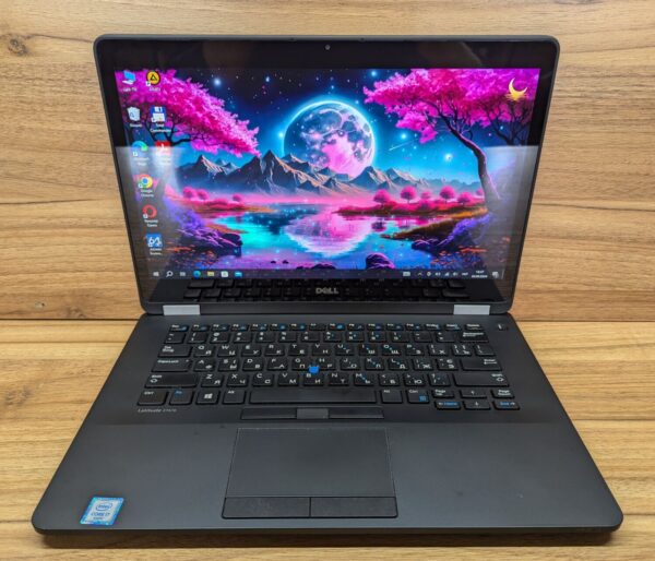 Ультрабук Dell Latitude E7470 / 14" (2560x1440) IPS Touch / Intel Core i7-6600U (2 (4) ядра по 2.6 - 3.4 GHz) / 8 GB DDR4 / 256 GB SSD / Intel HD Graphics 520 / WebCam / Windows 10 - Зображення 2