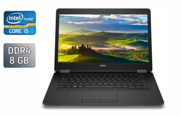 Ультрабук Dell Latitude E7470 / 14" (1920x1080) IPS / Intel Core i5-6300U (2 (4) ядра по 2.4 - 3.0 GHz) / 8 GB DDR4 / 256 GB SSD / Intel HD Graphics 520 / HDMI / WebCam / Windows 10
