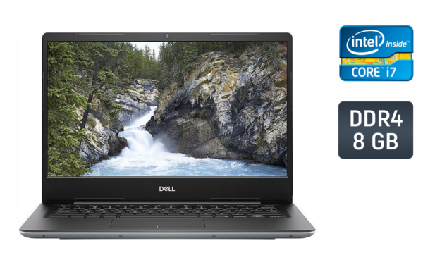 Ультрабук Dell Vostro 5481 / 14" (1920x1080) IPS / Intel Core i7-8565U (4 (8) ядра по 1.8 - 4.6 GHz) / 8 GB DDR4 / 256 GB SSD / Intel UHD Graphics / WebCam / Windows 10