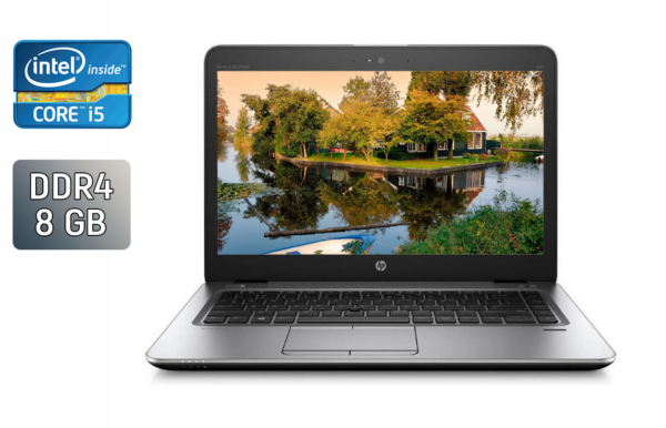 Ультрабук HP EliteBook 840 G3 / 14" (1920x1080) IPS / Intel Core i5-6300U (2 (4) ядра по 2.4 - 3.0 GHz) / 8 GB DDR4 / 240 GB SSD / Intel HD Graphics 520 / Fingerprint / WebCam / Windows 10