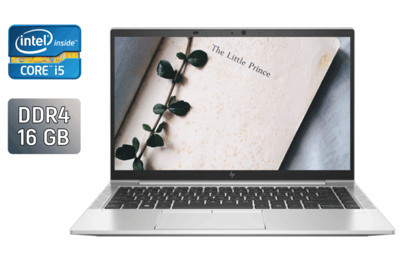 Ультрабук HP EliteBook 840 G8 / 14" (1920x1080) IPS / Intel Core i5-1145G7 (4 (8) ядра по 2.6 - 4.4 GHz) / 16 GB DDR4 / 512 GB SSD / Intel Iris Xe Graphics / WebCam / TouchID / Windows 10