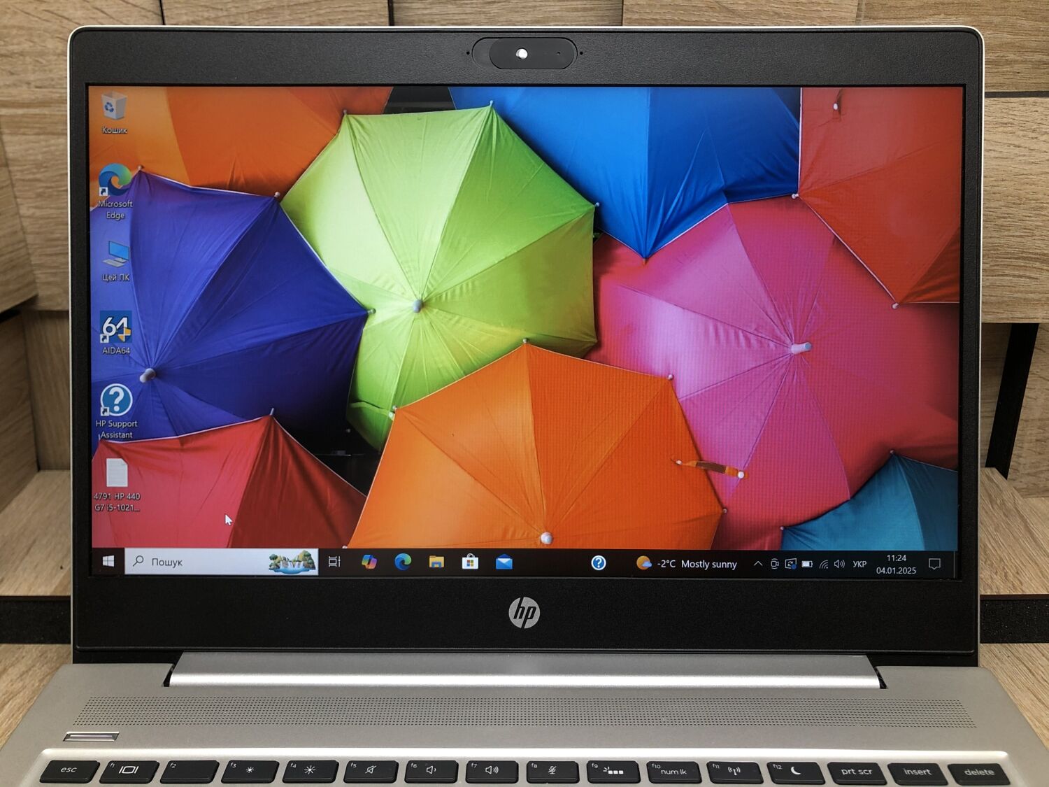 Ультрабук Б-клас HP ProBook 440 G7 / 14" (1920x1080) IPS / Intel Core i5-10210U (4 (8) ядра по 1.6 - 4.2 GHz) / 8 GB DDR4 / 250 GB SSD / Intel UHD Graphics / WebCam - Зображення 3