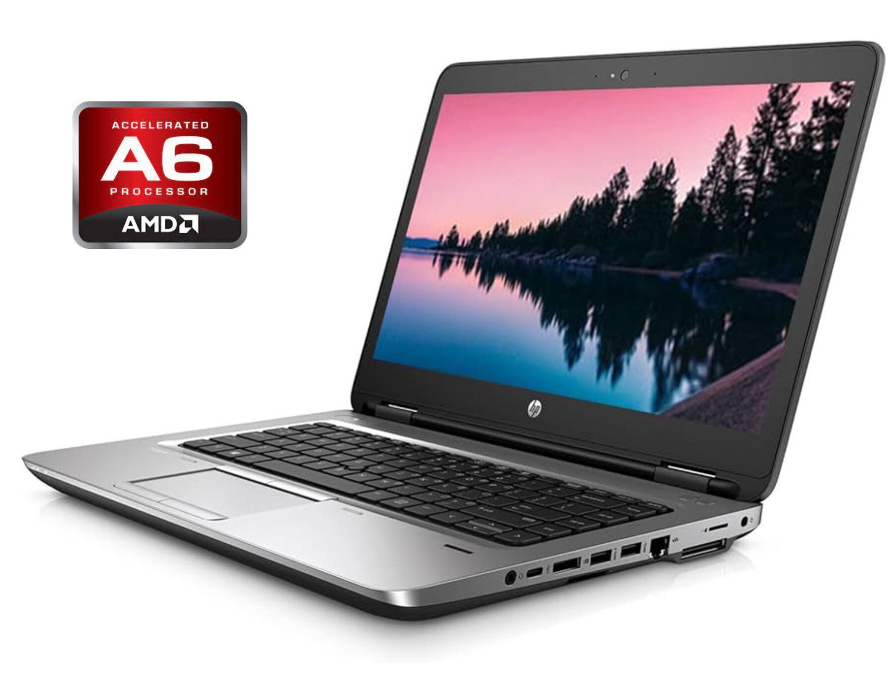 Ультрабук HP ProBook 645 G2 / 14" (1366x768) TN / AMD Pro A6-8500B (2 ядра по 1.6 - 3.0 GHz) / 4 GB DDR3 / 128 GB SSD / AMD Radeon R5 Graphics / WebCam