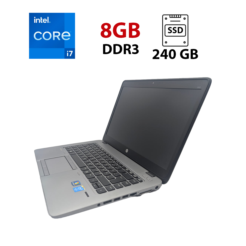 Ультрабук HP ProBook 840 G2 / 14" (1920x1080) TN / Intel Core i7-5600U (2 (4) ядра по 2.6 - 3.2 GHz) / 8 GB DDR3 / 240 GB SSD / AMD Radeon R7 M260X, 1 GB GDDR5, 128-bit / WebCam