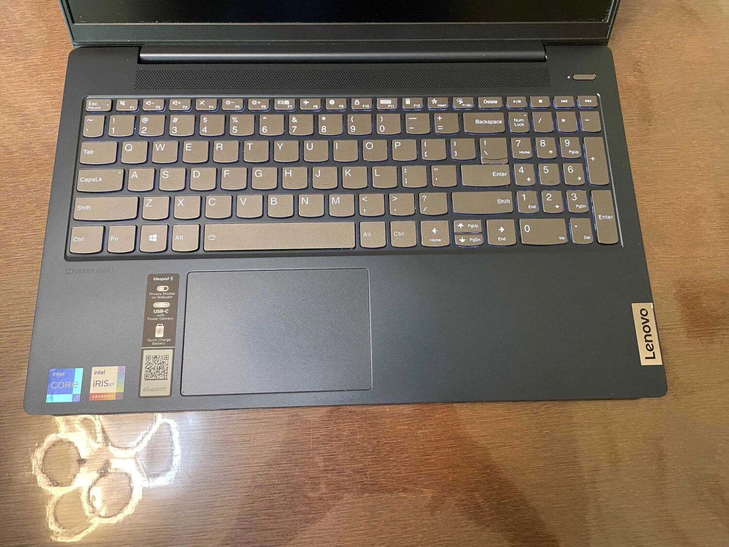 Ультрабук Lenovo IdeaPad 5 15ITL05 / 15.6" (1920x1080) IPS / Intel Core i7-1165G7 (4 (8) ядра по 2.8 - 4.7 GHz) / 12 GB DDR4 / 512 GB SSD / Intel Iris Xe Graphics / WebCam - Зображення 3