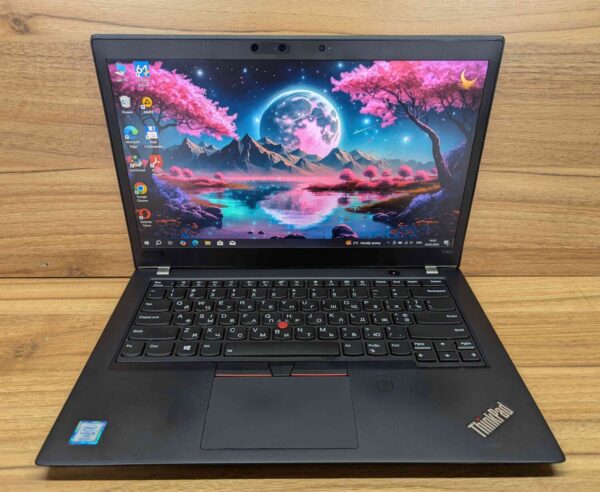 Ультрабук Б-клас Lenovo ThinkPad T480s / 14" (1920x1080) IPS / Intel Core i5-8350U (4 (8) ядра по 1.7 - 3.6 GHz) / 16 GB DDR4 / 480 GB SSD / Intel UHD Graphics 620 / WebCam / Fingerprint / Windows 10 - Зображення 2