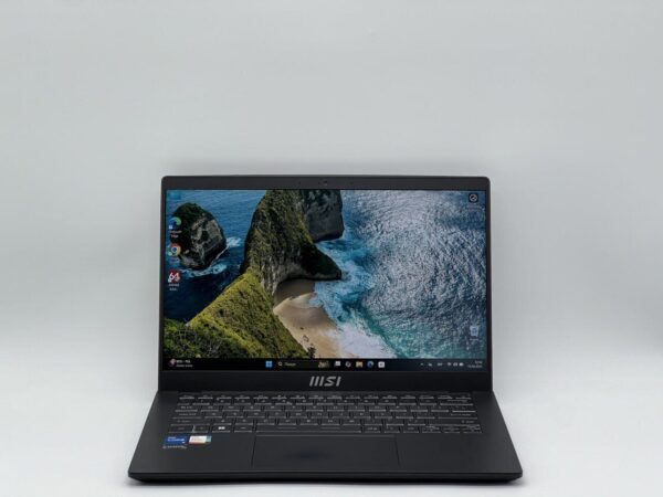 Ультрабук MSI Modern 14 C12M-032US / 14" (1920x1080) IPS / Intel Core i5-1235U (10 (12) ядер по 3.3 - 4.4 GHz) / 8 GB DDR4 / 480 GB SSD / Intel Iris Xe Graphics / WebCam - Зображення 2