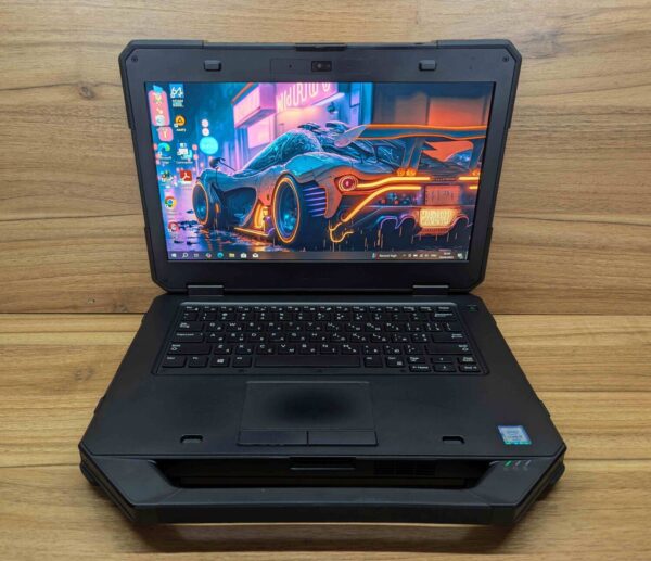 Захищений ноутбук Dell Latitude 14 Rugged 5414 / 14" (1920x1080) IPS / Intel Core i5-6300U (2 (4) ядра по 2.4 - 3.0 GHz) / 8 GB DDR4 / 256 GB SSD / Intel HD Graphics 520 / WebCam / Windows 10 - Зображення 2