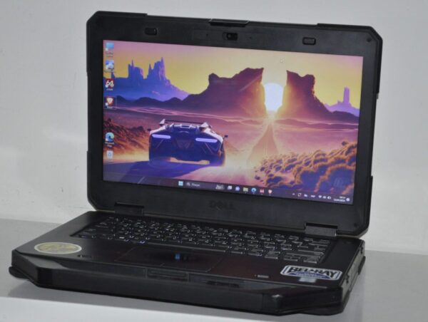 Захищений ноутбук Б-клас Dell Latitude 5414 Rugged / 14" (1366x768) TN / Intel Core i5-6300U (2 (4) ядра по 2.4 - 3.0 GHz) / 8 GB DDR4 / 256 GB SSD / Intel HD Graphics 520 / WebCam / Windows 11 Pro - Зображення 2