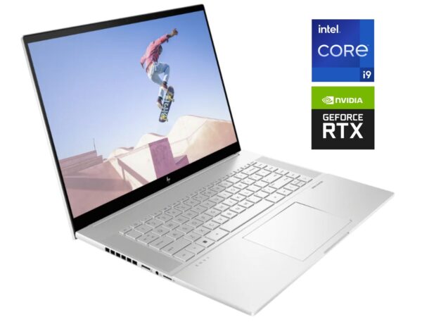Ігровий ультрабук HP Envy 16-h1023dx / 16" (2560x1600) IPS Touch / Intel Core i9-13900H (14 (20) ядер по 2.6 - 5.4 GHz) / 16 GB DDR5 / 1000 GB SSD NVMe / nVidia GeForce RTX 4060, 8 GB GDDR6, 128-bit / WebCam