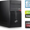 Ігровий ПК Fujitsu Tower / Intel Core i7-6700 (4 (8) ядра по 3.4 - 4.0 GHz) / 8 GB DDR4 / 500 GB SSD + 1000 GB HDD / AMD Radeon RX 580, 8 GB GDDR5, 256-bit + Windows 10 в подарунок