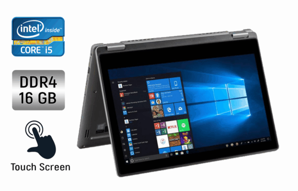 Ультрабук-трансформер Dell Latitude 3310 2-in-1 / 13.3" (1920x1080) IPS Touch / Intel Core i5-8265U (4 (8) ядра по 1.6 - 3.9 GHz) / 16 GB DDR4 / 480 GB SSD / Intel UHD Graphics / WebCam