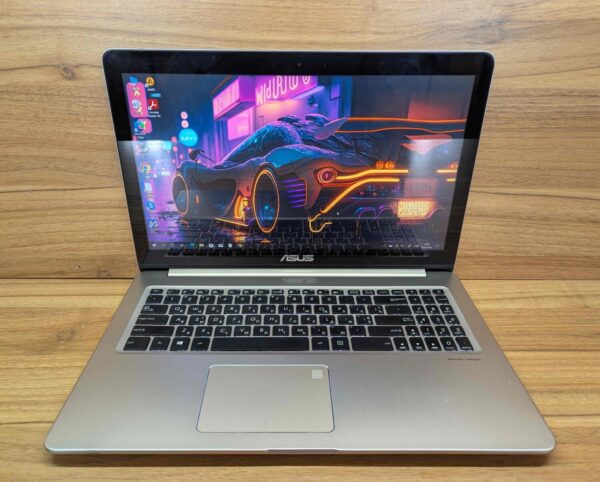 Ігровий ноутбук Asus N580V / 15.6" (1920x1080) IPS Touch / Intel Core i7-7700HQ (4 (8) ядра по 2.8 - 3.8 GHz) / 16 GB DDR4 / 512 GB SSD / nVidia GeForce GTX 1050, 4 GB GDDR5, 128-bit / WebCam / Windows 10 - Зображення 2