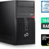 Ігровий ПК Fujitsu Tower / Intel Core i7-6700 (4 (8) ядра по 3.4 - 4.0 GHz) / 16 GB DDR4 / 250 GB SSD + 1000 GB HDD / nVidia GeForce GTX 650, 1 GB GDDR5, 128-bit + Windows 10 в подарунок