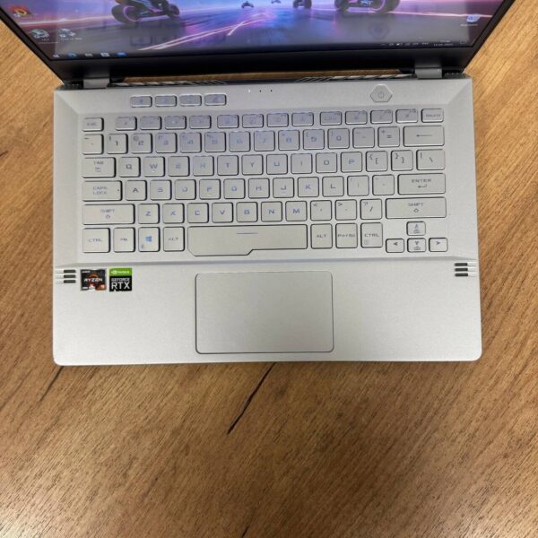 Ігровий ультрабук Б-клас Asus ROG Zephyrus G14 GA401IV / 14" (1920x1080) IPS / AMD Ryzen 9 4900HS (8 (16) ядер по 3.0 - 4.3 GHz) / 16 GB DDR4 / 1000 GB SSD NVMe / nVidia GeForce RTX 2060 Max-Q, 6 GB GDDR6, 192-bit - Зображення 7