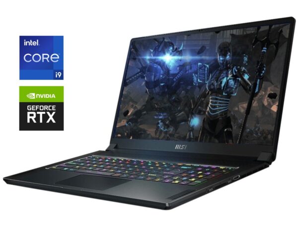 Ігровий ноутбук MSI GS76 Stealth 11UG / 17.3" (1920x1080) IPS / Intel Core i9-11900H (8 (16) ядер по 2.5 - 4.9 GHz) / 32 GB DDR4 / 1000 GB SSD NVMe / nVidia GeForce RTX 3070, 8 GB GDDR6, 256-bit / WebCam