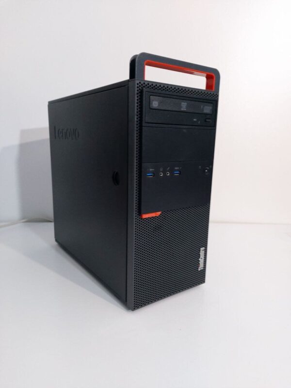 Комплект: Lenovo ThinkCentre M800 Tower / Intel Core i5-6500 (4 ядра по 3.2 - 3.6 GHz) / 16 GB DDR4 / 240 GB SSD + 512 GB SSD / nVidia GeForce GTX 1050 Ti, 4 GB GDDR5, 128-bit / DVD-ROM + Монитор LG 24MB37PM-B / 24" (1920x1080) IPS + Кабелі DVI та живленн - Зображення 2