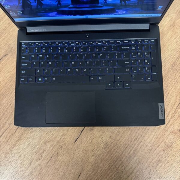 Ігровий ноутбук Б-клас Lenovo IdeaPad Gaming 3 15ACH6 / 15.6" (1920x1080) IPS / AMD Ryzen 5 5600H (6 (12) ядер по 3.3 - 4.2 GHz) / 8 GB DDR4 / 256 GB SSD NVMe / nVidia GeForce RTX 3050 Ti, 4 GB GDDR6, 128-bit / WebCam - Зображення 7