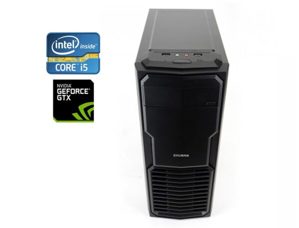 ПК Zalman ZM-T4 Tower / Intel Core i5-4590 (4 ядра по 3.3 - 3.7 GHz) / 16 GB DDR3 / 256 GB SSD + 1000 GB HDD / nVidia GeForce GTX 750, 1 GB GDDR5, 128-bit / DVD-RW / 500W