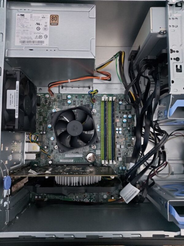 Комплект: Lenovo ThinkCentre M800 Tower / Intel Core i5-6500 (4 ядра по 3.2 - 3.6 GHz) / 16 GB DDR4 / 240 GB SSD + 512 GB SSD / nVidia GeForce GTX 1050 Ti, 4 GB GDDR5, 128-bit / DVD-ROM + Монитор LG 24MB37PM-B / 24" (1920x1080) IPS + Кабелі DVI та живленн - Зображення 3