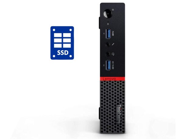 Неттоп Lenovo ThinkCentre M600 USFF / Intel Celeron N3010 (2 ядра по 1.04 - 2.24 GHz) / 8 GB DDR3 / 128 GB SSD M.2 / Intel HD Graphics