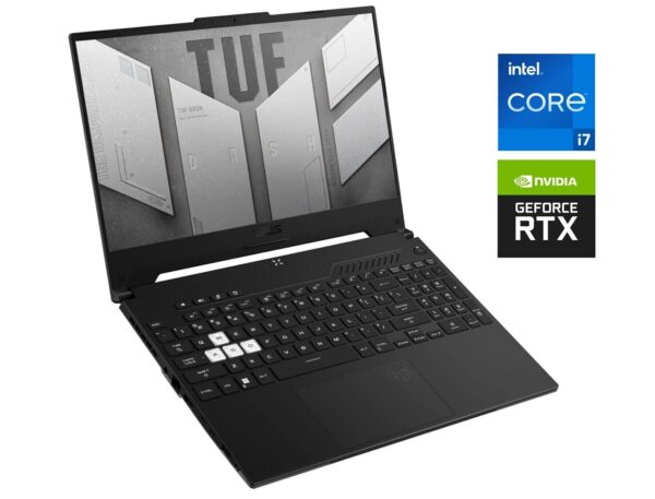 Ігровий ноутбук Б-клас Asus TUF Dash F15 FX517ZR / 15.6" (1920x1080) IPS / Intel Core i7-12650H (10 (16) ядер по 3.5 - 4.7 GHz) / 16 GB DDR5 / 1000 GB SSD NVMe / nVidia GeForce RTX 3070, 8 GB GDDR6, 256-bit / WebCam