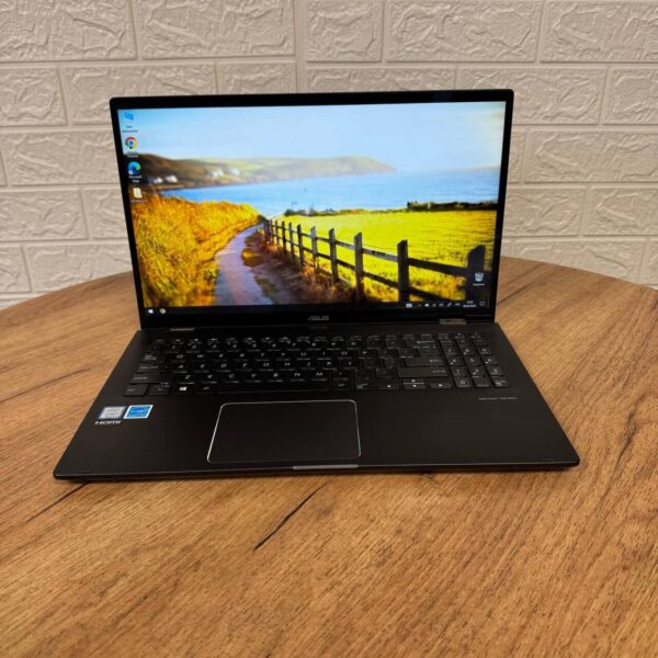 Ультрабук Б-клас Asus ZenBook Q526FA / 15.6" (1920x1080) IPS Touch / Intel Core i7-8565U (4 (8) ядра по 1.8 - 4.6 GHz) / 16 GB DDR4 / 128 GB SSD + 1000 HDD / Intel UHD Graphics / WebCam - Зображення 2