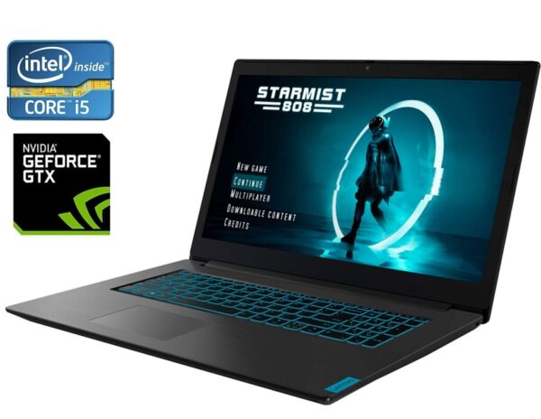 Ігровий ноутбук Б-клас Lenovo IdeaPad L340-15IRH Gaming / 15.6" (1920x1080) IPS / Intel Core i5-9300HF (4 (8) ядра по 2.4 - 4.1 GHz) / 16 GB DDR4 / 256 GB SSD NVMe / nVidia GeForce GTX 1650, 4 GB GDDR5, 128-bit / WebCam