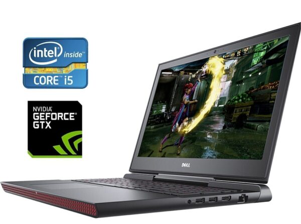 Ігровий ноутбук Б-клас Dell Inspiron 15 Gaming 7567 / 15.6" (1920x1080) IPS / Intel Core i5-7300HQ (4 ядра по 2.5 - 3.5 GHz) / 16 GB DDR4 / 256 GB SSD M.2 / nVidia GeForce GTX 1050, 4 GB GDDR5, 128-bit / WebCam