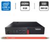 Неттоп Lenovo ThinkCentre M910q Tiny USFF / Intel Core i5-7500T (4 ядра по 2.7 - 3.3 GHz) / 8 GB DDR4 / 480 GB SSD / Intel HD Graphics 630 + Блок живлення