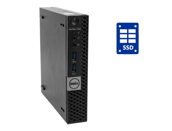 Неттоп Dell OptiPlex 7040 USFF / Intel Core i3-6100T (2 (4) ядра по 3.2 GHz) / 8 GB DDR4 / 128 GB SSD / Intel HD Graphics 530