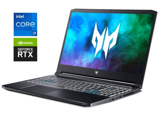 Ігровий ноутбук Б-клас Acer Predator Triton PT315-53 / 15.6" (2560x1440) IPS / Intel Core i7-11800H (8 (16) ядер по 2.3 - 4.6 GHz) / 16 GB DDR4 / 1000 GB SSD / nVidia GeForce RTX 3070, 8 GB GDDR6, 256-bit / WebCam