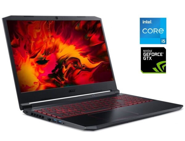 Ігровий ноутбук Б-клас Acer Nitro 5 AN515-57 / 15.6" (1920x1080) IPS / Intel Core i5-11400H (6 (12) ядра по 2.2 - 4.5 GHz) / 8 GB DDR4 / 512 GB SSD / nVidia GeForce GTX 1650, 4 GB GDDR6, 128-bit / WebCam