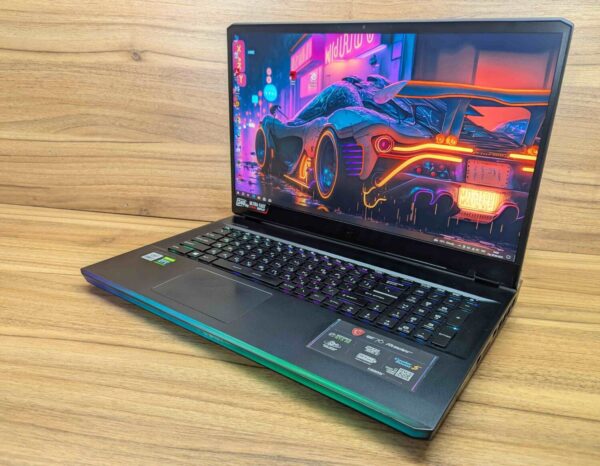 Ігровий ноутбук Б-клас MSI MS-17K2 / 17.3" (1920x1080) IPS / Intel Core i7-10750H (6 (12) ядер по 2.6 - 5.0 GHz) / 32 GB DDR4 / 1000 GB SSD / nVidia GeForce RTX 3070, 8 GB GDDR6, 256-bit / WebCam / Windows 10 - Зображення 6