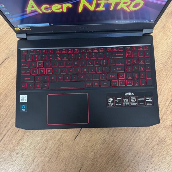 Ігровий ноутбук Б-клас Acer Nitro 5 AN515-55 / 15.6" (1920x1080) IPS / Intel Core i5-10300H (4 (8) ядра по 2.5 - 4.5 GHz) / 8 GB DDR4 / 256 GB SSD M.2 NVMe / nVidia GeForce RTX 3050, 4 GB GDDR6, 128-bit / WebCam - Зображення 7