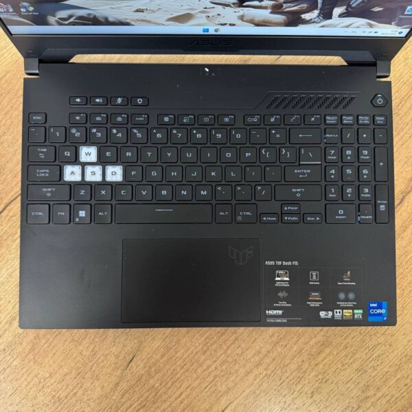 Ігровий ноутбук Б-клас Asus TUF Dash F15 FX517ZR / 15.6" (1920x1080) IPS / Intel Core i7-12650H (10 (16) ядер по 3.5 - 4.7 GHz) / 16 GB DDR5 / 1000 GB SSD NVMe / nVidia GeForce RTX 3070, 8 GB GDDR6, 256-bit / WebCam - Зображення 7