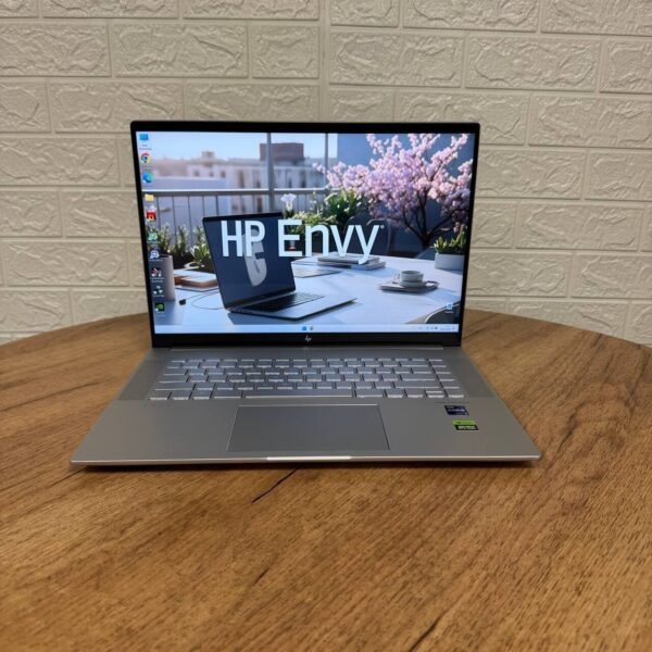 Ігровий ультрабук HP Envy 16-h1023dx / 16" (2560x1600) IPS Touch / Intel Core i9-13900H (14 (20) ядер по 2.6 - 5.4 GHz) / 16 GB DDR5 / 1000 GB SSD NVMe / nVidia GeForce RTX 4060, 8 GB GDDR6, 128-bit / WebCam - Зображення 2
