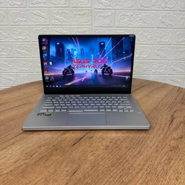 Ігровий ультрабук Б-клас Asus ROG Zephyrus G14 GA401IV / 14" (1920x1080) IPS / AMD Ryzen 9 4900HS (8 (16) ядер по 3.0 - 4.3 GHz) / 16 GB DDR4 / 1000 GB SSD NVMe / nVidia GeForce RTX 2060 Max-Q, 6 GB GDDR6, 192-bit - Зображення 2
