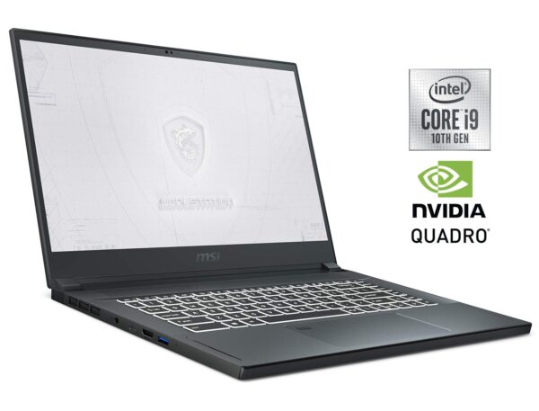 Мобільна робоча станція Б-клас MSI WS66 10TKT / 15.6" (1920x1080) IPS Touch / Intel Core i9-10980HK (8 (16) ядер по 2.4 - 5.3 GHz) / 16 GB DDR4 / 512 GB SSD NVMe / nVidia Quadro RTX 3000, 6 GB GDDR6, 192-bit / WebCam