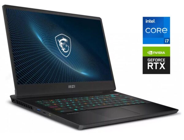 Ігровий ноутбук MSI Vector GP66 12UGS / 15.6" (2560x1440) IPS / Intel Core i7-12700H (14 (20) ядер по 3.5 - 4.7 GHz) / 32 GB DDR5 / 480 GB SSD / nVidia GeForce RTX 3070 Ti, 8 GB GDDR6, 256-bit / WebCam